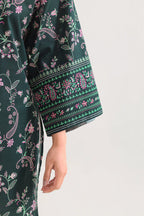 Unstitched Printed Cotton Khaddar 3 Piece