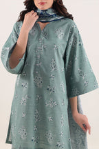 Unstitched Printed Warm Khaddar 3 Piece