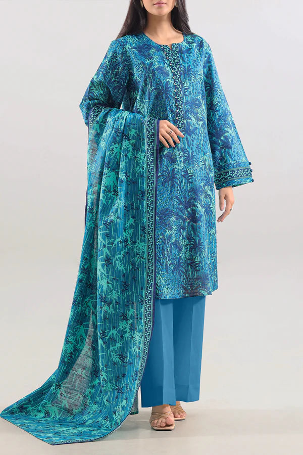 Unstitched Printed 3 Piece – in Lawn & Khaddar