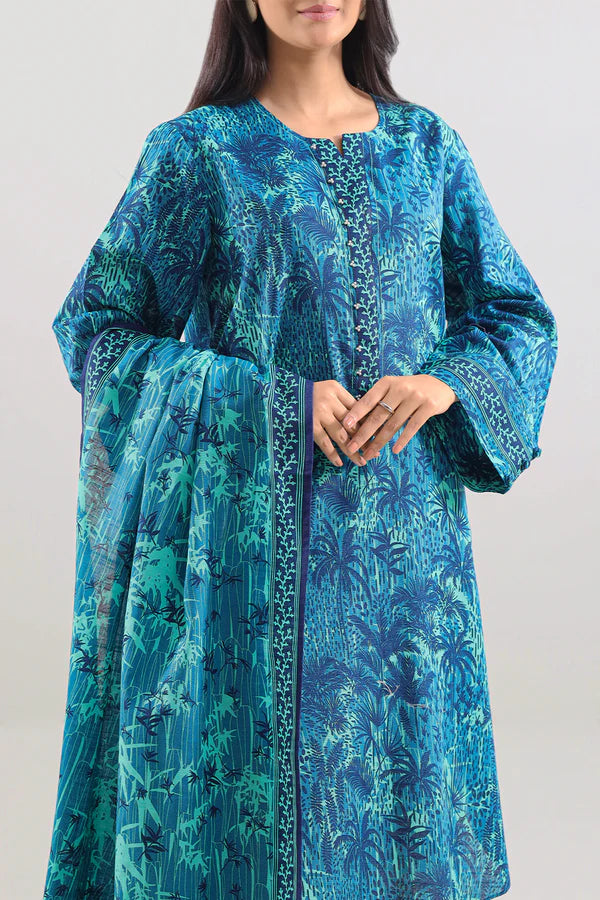 Unstitched Printed 3 Piece – in Lawn & Khaddar