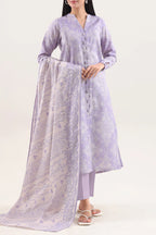 Unstitched Printed Warm Khaddar 3 Piece