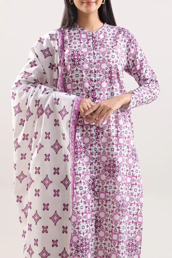 Unstitched Printed Warm Cotton 3 Piece