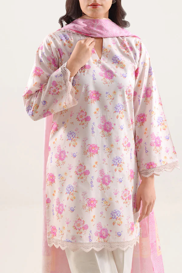 Unstitched Printed Warm Cotton 3 Piece