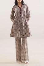 Unstitched Printed Royal Linen 2 Piece (Shirt/Trouser)