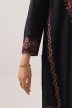 Unstitched Solid Embroidered Cotton Khaddar 3 Piece