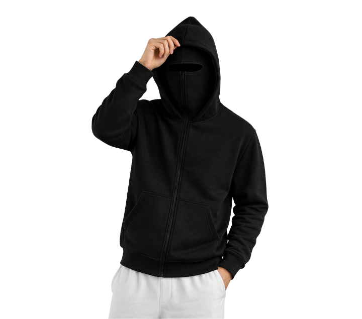 Ninja Balaclava Zipper Hoodie