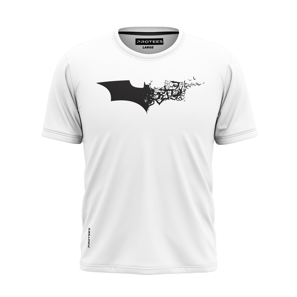 Dual Color Batman White T-Shirt