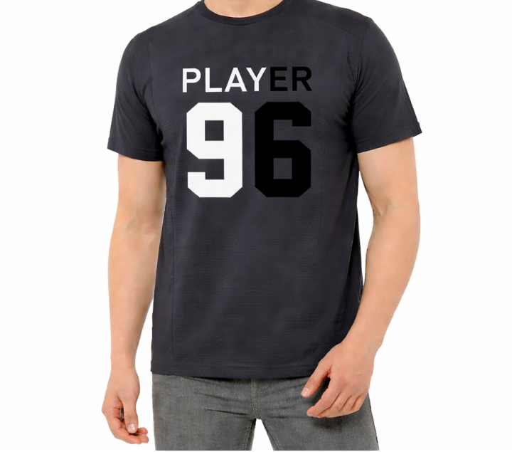 New Short Sleeves High Density Embossed Printed Tshirt For Men