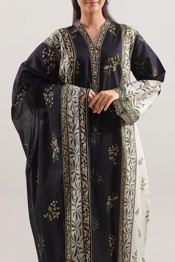 Unstitched Printed Lawn 3 Piece