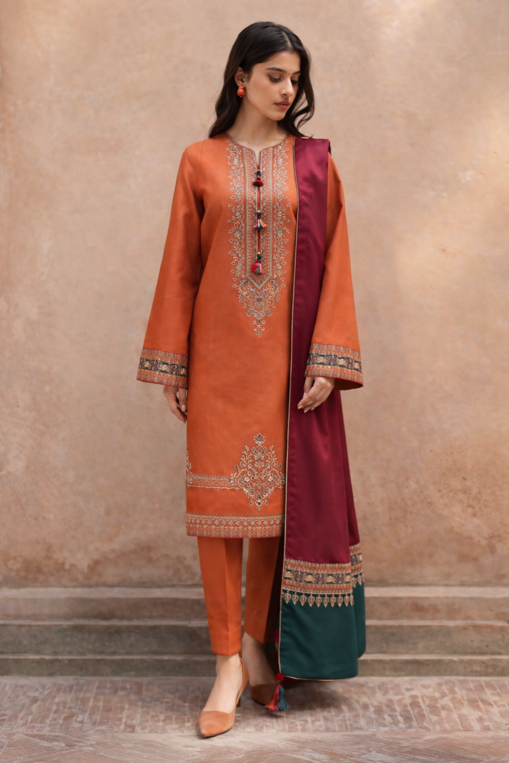 Jazmin - 3PC (Unstitched) Embroidered Lawn Suit