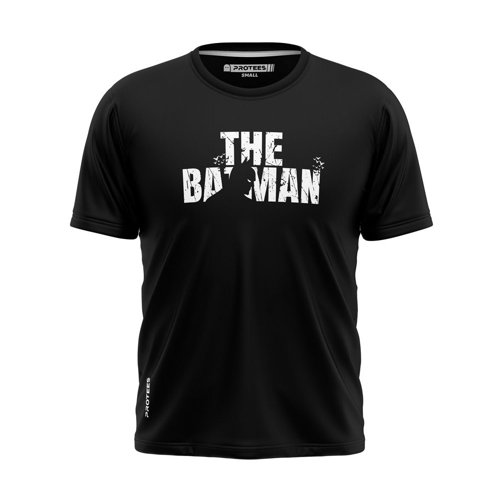White The Batman Black T-Shirt